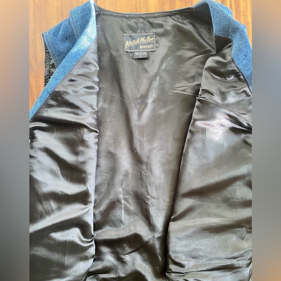 VTG 70s Western Denim Vest - Picture 7 of 11